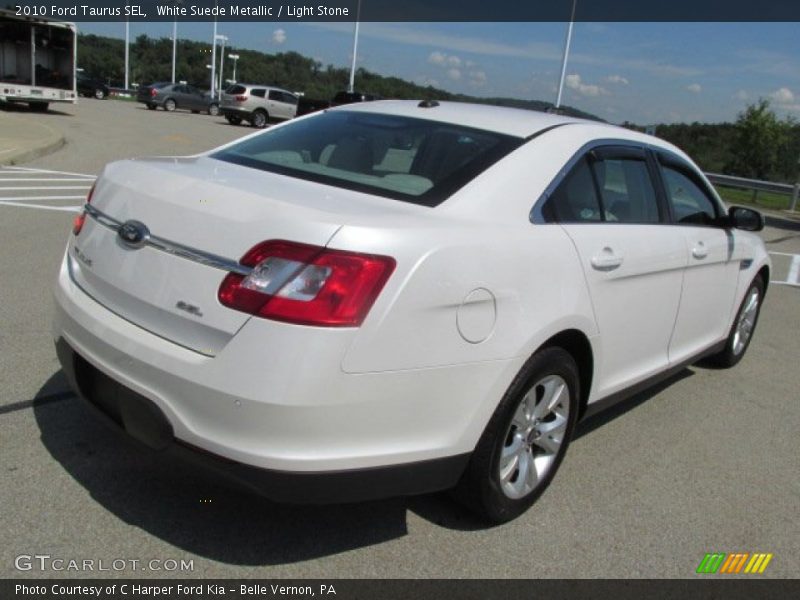 White Suede Metallic / Light Stone 2010 Ford Taurus SEL