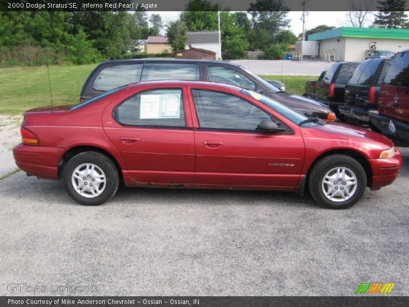 Inferno Red Pearl / Agate 2000 Dodge Stratus SE