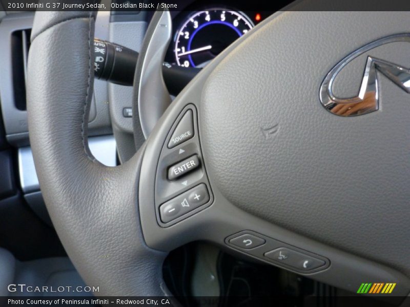 Obsidian Black / Stone 2010 Infiniti G 37 Journey Sedan