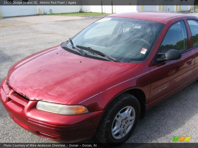 Inferno Red Pearl / Agate 2000 Dodge Stratus SE