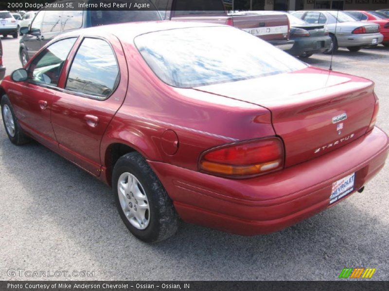 Inferno Red Pearl / Agate 2000 Dodge Stratus SE