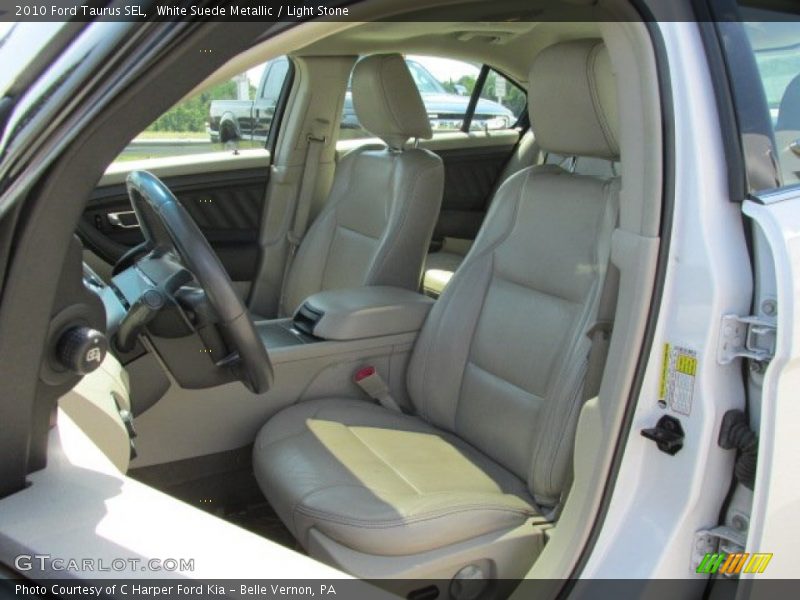 White Suede Metallic / Light Stone 2010 Ford Taurus SEL