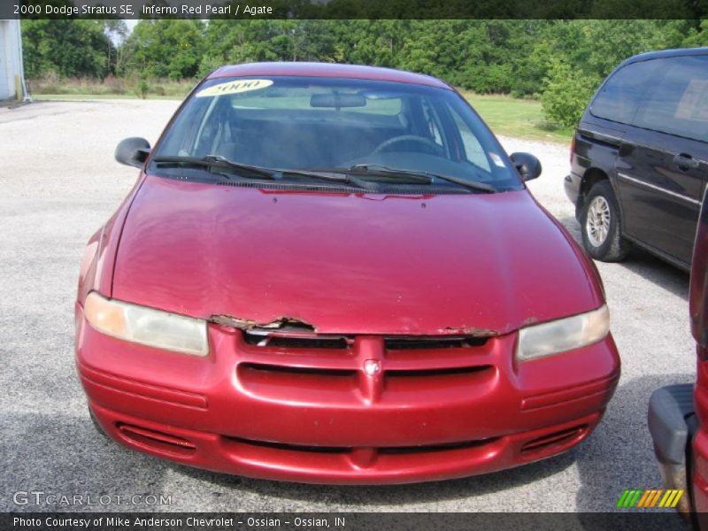 Inferno Red Pearl / Agate 2000 Dodge Stratus SE
