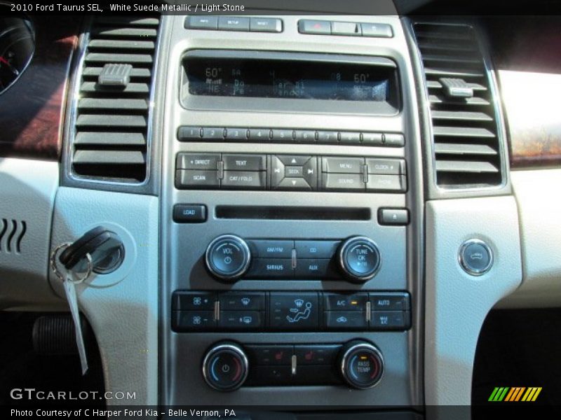 White Suede Metallic / Light Stone 2010 Ford Taurus SEL