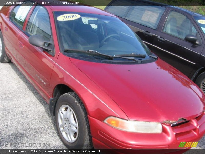 Inferno Red Pearl / Agate 2000 Dodge Stratus SE