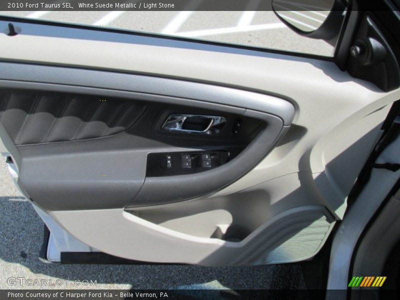 White Suede Metallic / Light Stone 2010 Ford Taurus SEL
