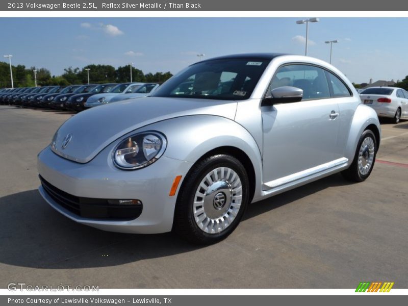 Reflex Silver Metallic / Titan Black 2013 Volkswagen Beetle 2.5L