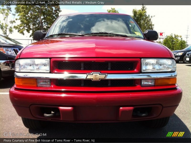 Dark Cherry Red Metallic / Medium Gray 2004 Chevrolet Blazer LS 4x4