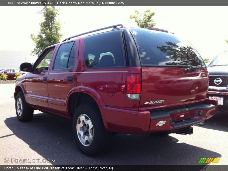 Dark Cherry Red Metallic / Medium Gray 2004 Chevrolet Blazer LS 4x4