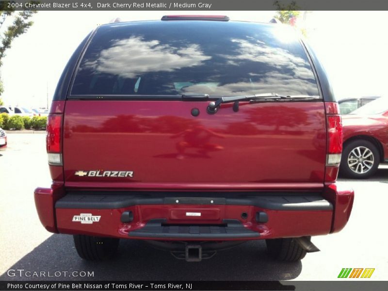 Dark Cherry Red Metallic / Medium Gray 2004 Chevrolet Blazer LS 4x4