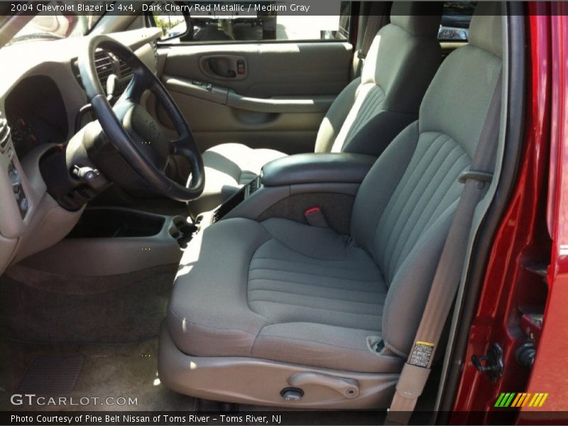 Dark Cherry Red Metallic / Medium Gray 2004 Chevrolet Blazer LS 4x4