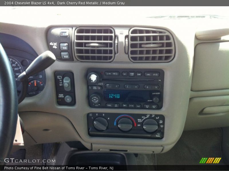 Dark Cherry Red Metallic / Medium Gray 2004 Chevrolet Blazer LS 4x4