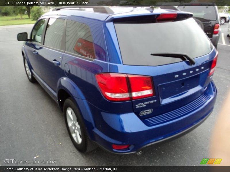 Blue Pearl / Black 2012 Dodge Journey SXT AWD