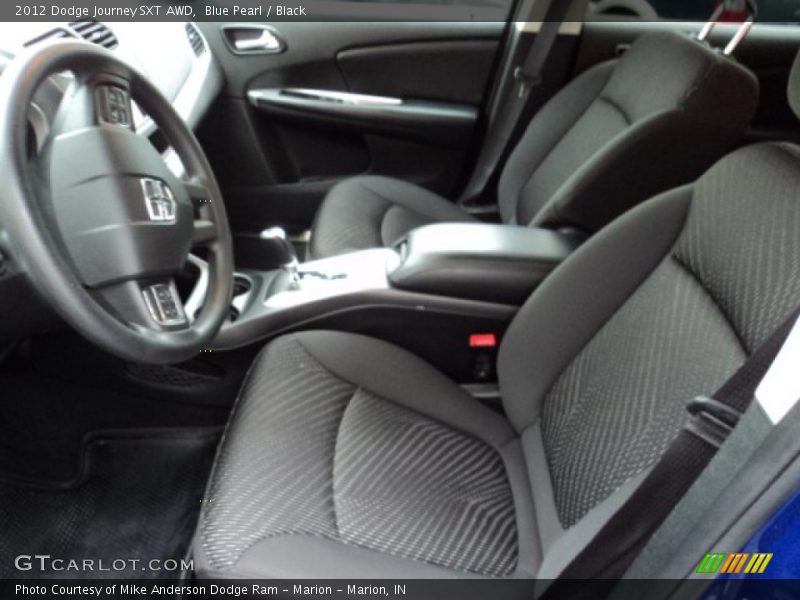 Blue Pearl / Black 2012 Dodge Journey SXT AWD