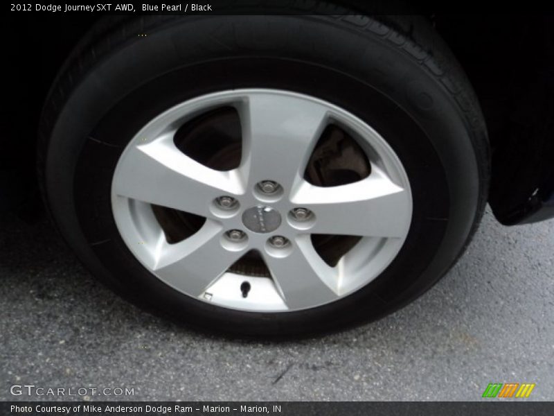 Blue Pearl / Black 2012 Dodge Journey SXT AWD