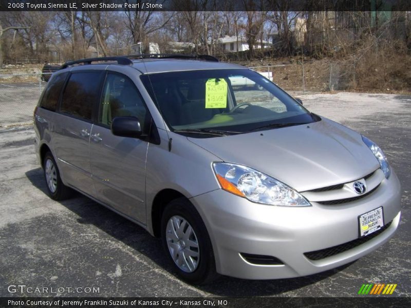 Silver Shadow Pearl / Stone 2008 Toyota Sienna LE