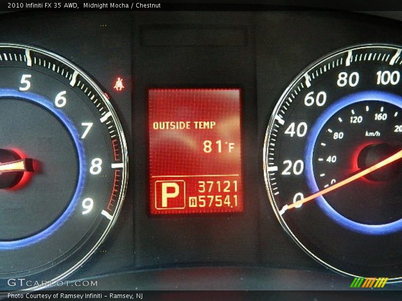 Midnight Mocha / Chestnut 2010 Infiniti FX 35 AWD