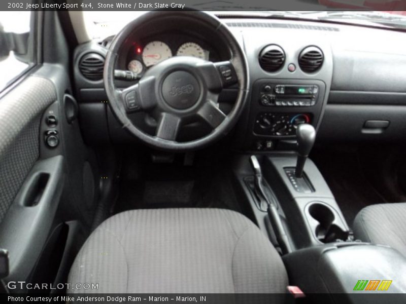 Stone White / Dark Slate Gray 2002 Jeep Liberty Sport 4x4