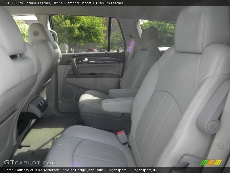 White Diamond Tricoat / Titanium Leather 2013 Buick Enclave Leather