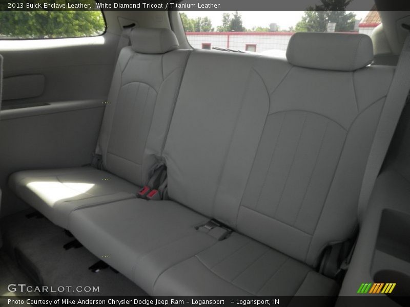 White Diamond Tricoat / Titanium Leather 2013 Buick Enclave Leather