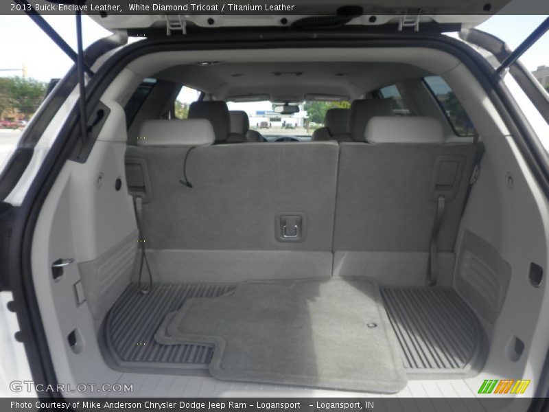 White Diamond Tricoat / Titanium Leather 2013 Buick Enclave Leather