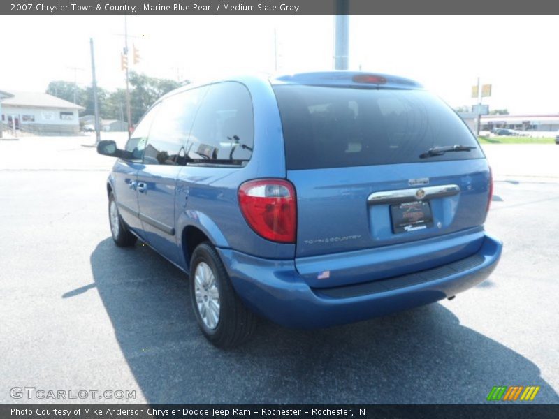 Marine Blue Pearl / Medium Slate Gray 2007 Chrysler Town & Country
