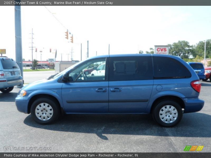 Marine Blue Pearl / Medium Slate Gray 2007 Chrysler Town & Country