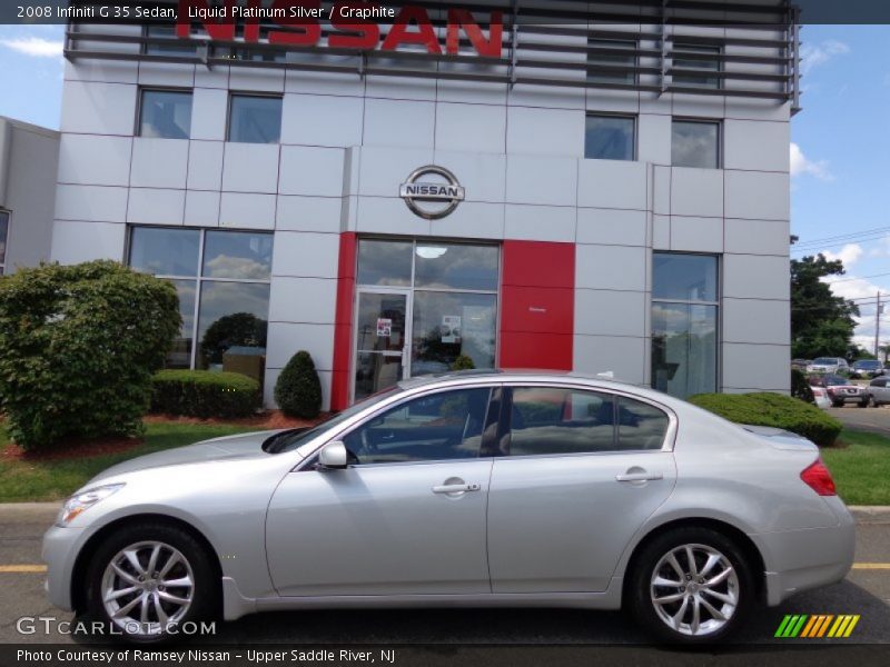 Liquid Platinum Silver / Graphite 2008 Infiniti G 35 Sedan
