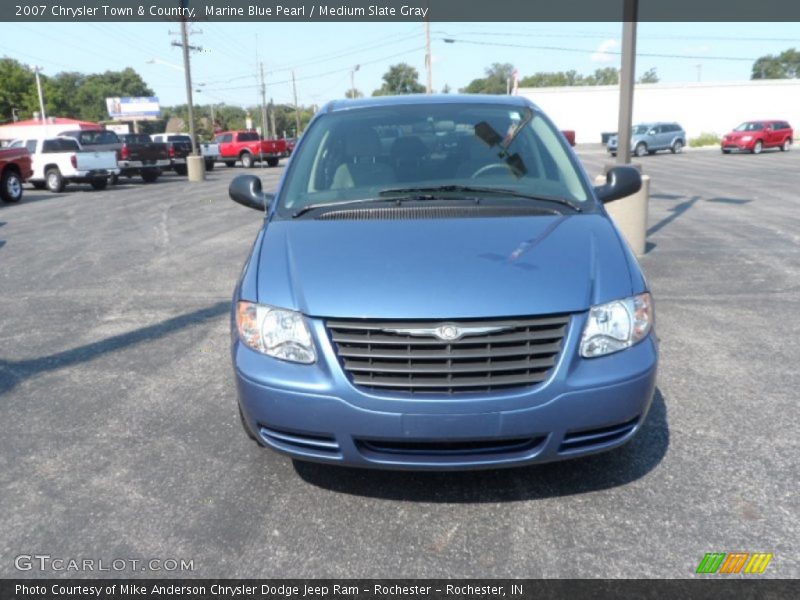Marine Blue Pearl / Medium Slate Gray 2007 Chrysler Town & Country