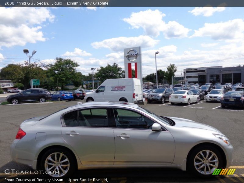 Liquid Platinum Silver / Graphite 2008 Infiniti G 35 Sedan
