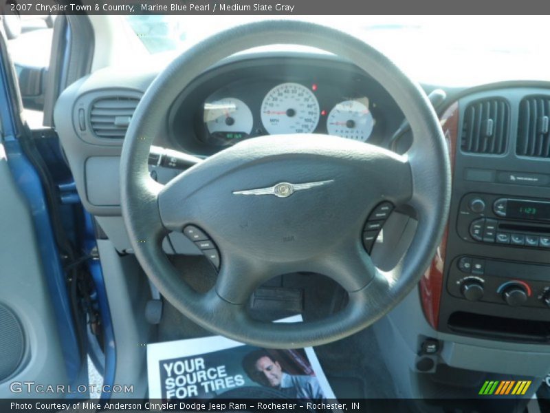 Marine Blue Pearl / Medium Slate Gray 2007 Chrysler Town & Country