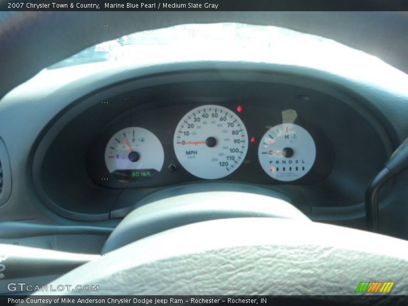 Marine Blue Pearl / Medium Slate Gray 2007 Chrysler Town & Country