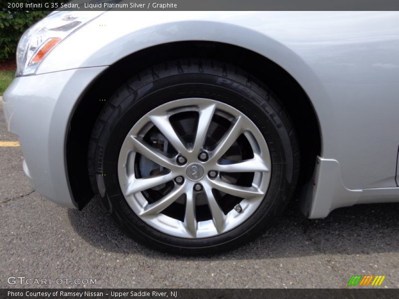 Liquid Platinum Silver / Graphite 2008 Infiniti G 35 Sedan
