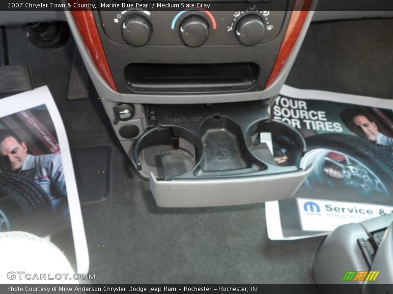 Marine Blue Pearl / Medium Slate Gray 2007 Chrysler Town & Country