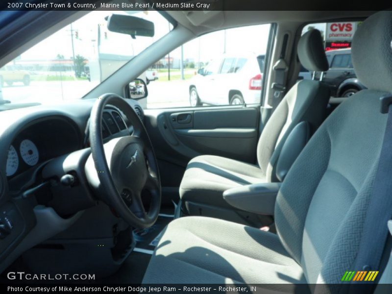 Marine Blue Pearl / Medium Slate Gray 2007 Chrysler Town & Country