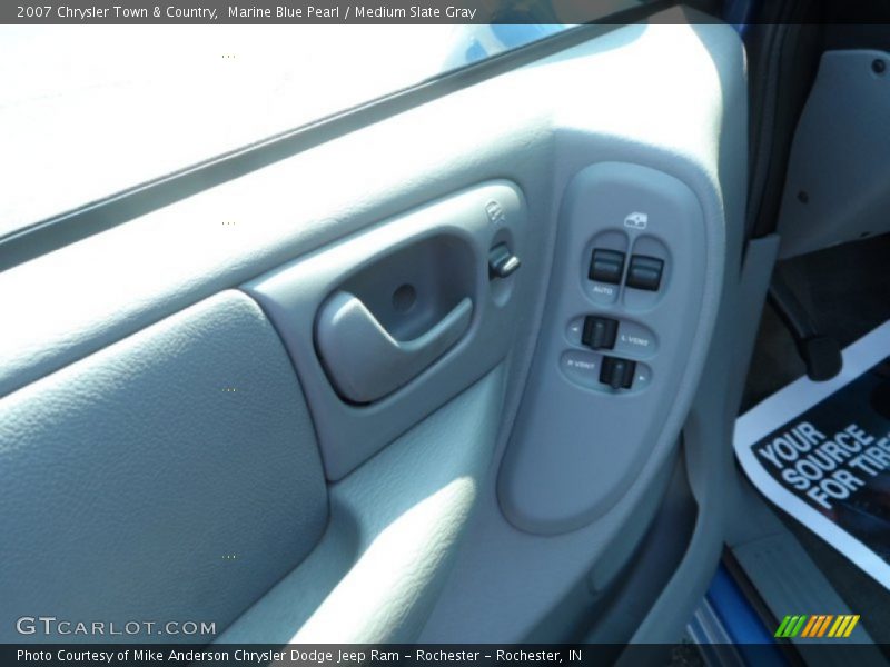 Marine Blue Pearl / Medium Slate Gray 2007 Chrysler Town & Country
