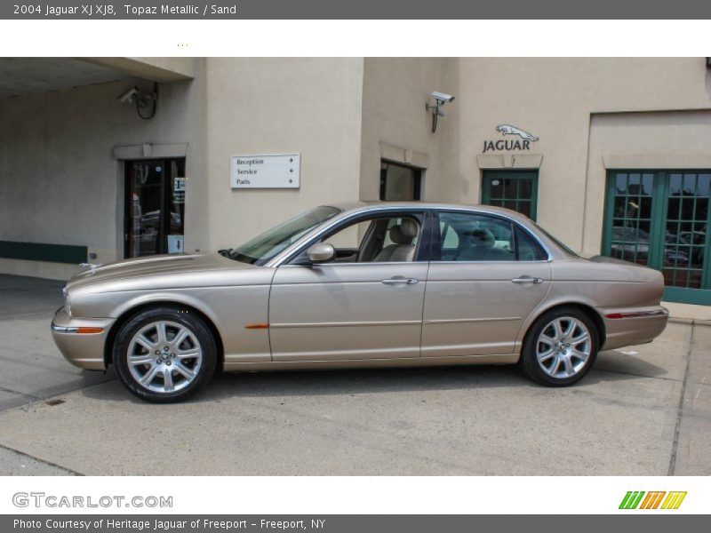 Topaz Metallic / Sand 2004 Jaguar XJ XJ8