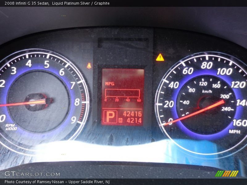 Liquid Platinum Silver / Graphite 2008 Infiniti G 35 Sedan
