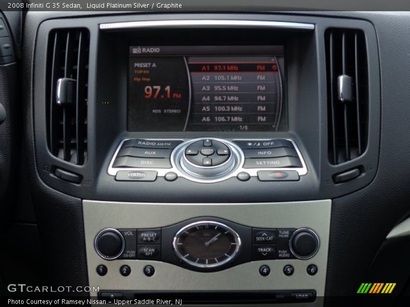 Liquid Platinum Silver / Graphite 2008 Infiniti G 35 Sedan