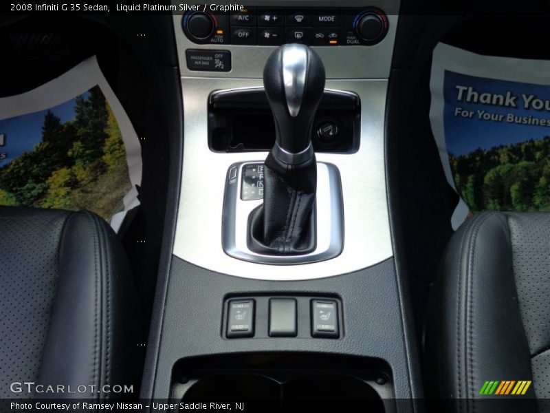 Liquid Platinum Silver / Graphite 2008 Infiniti G 35 Sedan