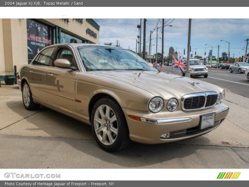 Topaz Metallic / Sand 2004 Jaguar XJ XJ8