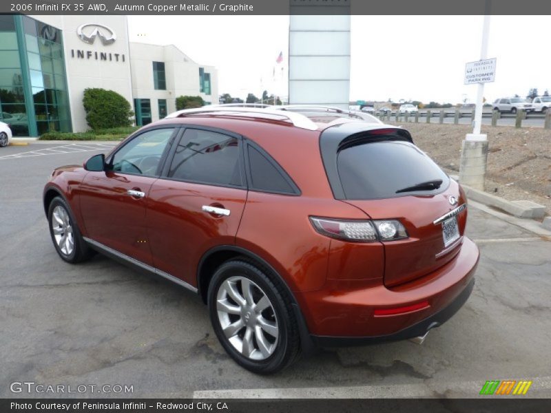 Autumn Copper Metallic / Graphite 2006 Infiniti FX 35 AWD