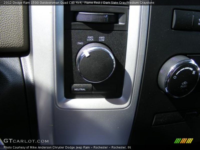 Flame Red / Dark Slate Gray/Medium Graystone 2012 Dodge Ram 1500 Outdoorsman Quad Cab 4x4