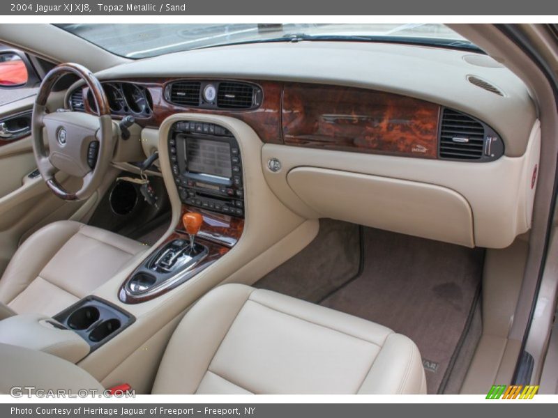 Topaz Metallic / Sand 2004 Jaguar XJ XJ8