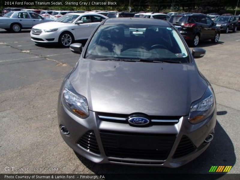 Sterling Gray / Charcoal Black 2014 Ford Focus Titanium Sedan