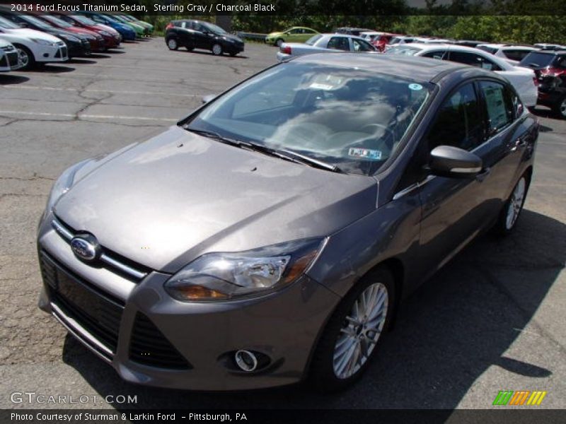 Sterling Gray / Charcoal Black 2014 Ford Focus Titanium Sedan