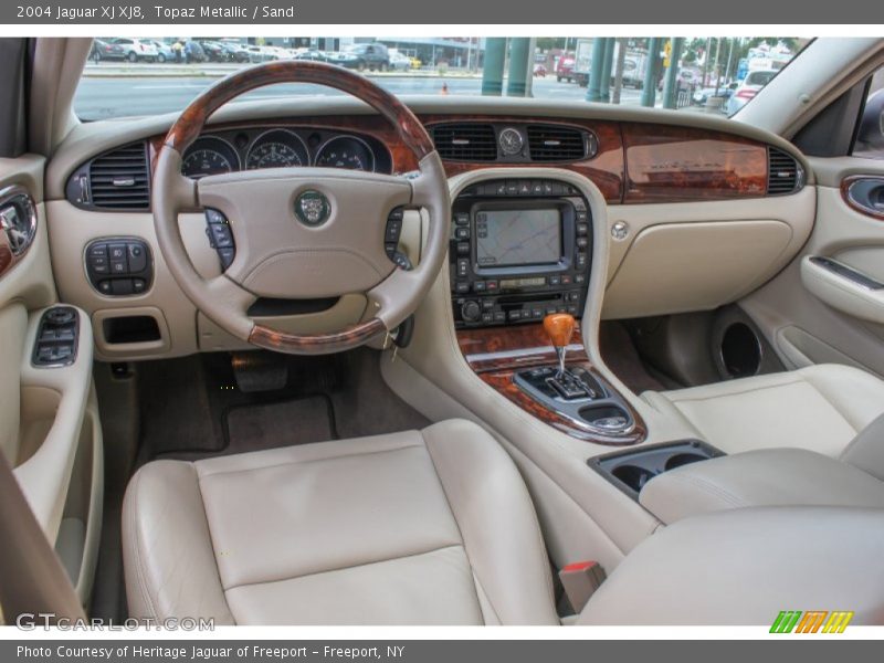 Topaz Metallic / Sand 2004 Jaguar XJ XJ8