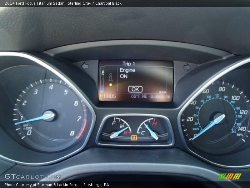 Sterling Gray / Charcoal Black 2014 Ford Focus Titanium Sedan