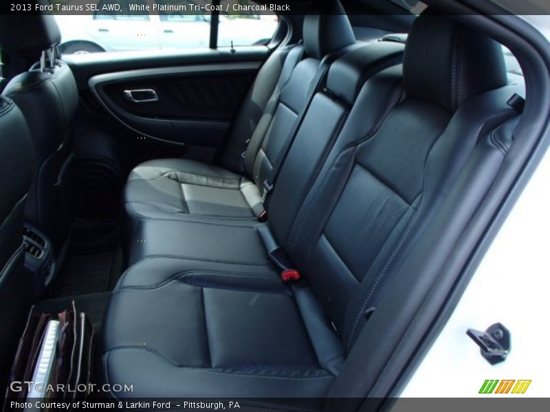 White Platinum Tri-Coat / Charcoal Black 2013 Ford Taurus SEL AWD