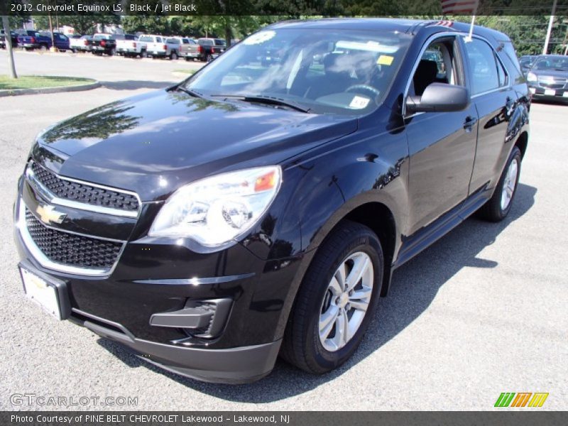 Black / Jet Black 2012 Chevrolet Equinox LS